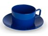 Filiżanka z podstawkiem z polikarbonu 200 ml granatowa