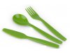 Komplet sztućców - jasno zielone