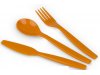 Komplet sztućców - pomarańczowe