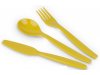 Komplet sztućców - żółte
