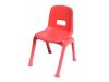 Krzesełko plastikowe 26 - w kolorze czerwonym