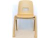 Krzesełko plastikowe 31 w kolorze jasnego drewna